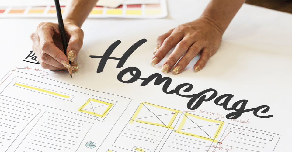 WordPress homepage change design process