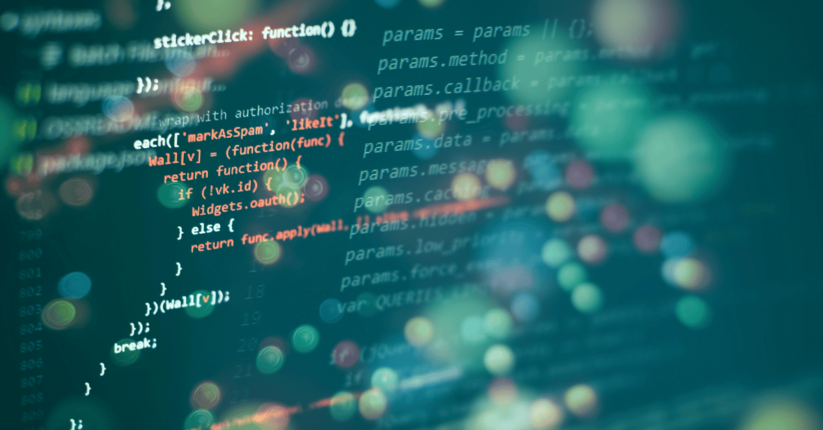 image depicts a code overlay with ambient light in background. How to Create a Scroll Back-to-Top Button in WordPress